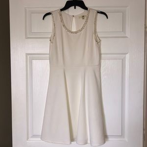 White bridal shower dress